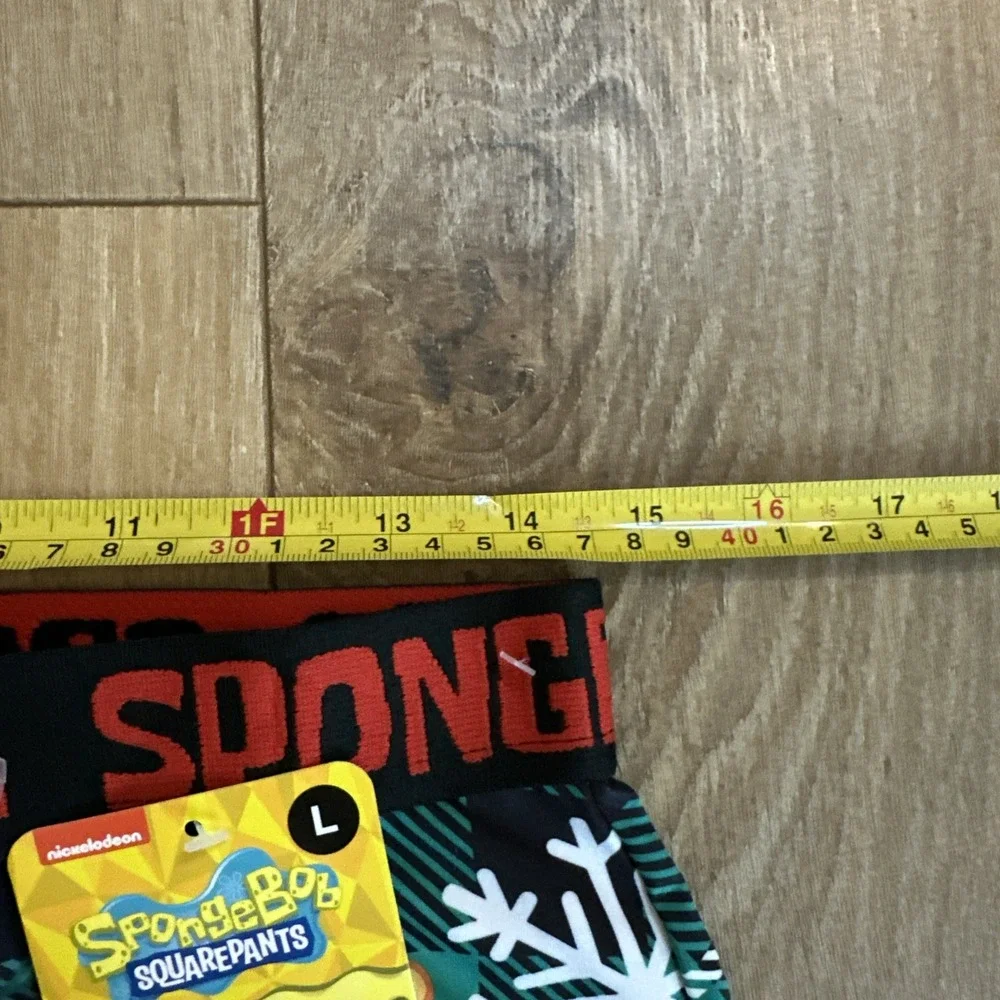 SpongeBob Squidward Men's Holiday Festive Boxer Briefs Large‎ NEW Stretch